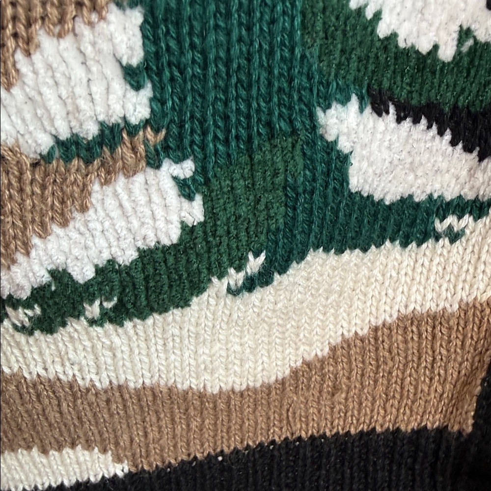 Vintage Casual Corner Christmas Village Sweater Vest 1X Holiday Knit lightweight - Picture 3 of 6